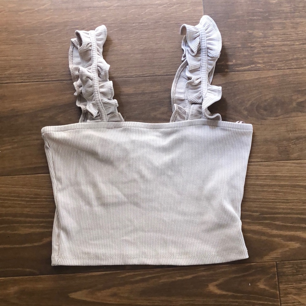 Nude Crop top | ZARA